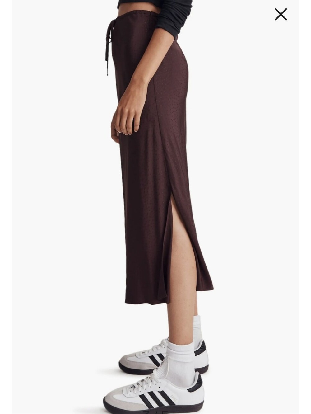 Madewell Star Midi Slip Skirt Size 4 NWT